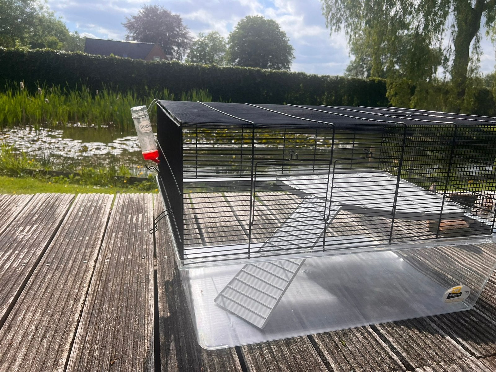 Grote hamsterkooi met verdieping en alle accessoires, Dieren en Toebehoren, Knaagdieren en Konijnen | Hokken en Kooien, Minder dan 60 cm