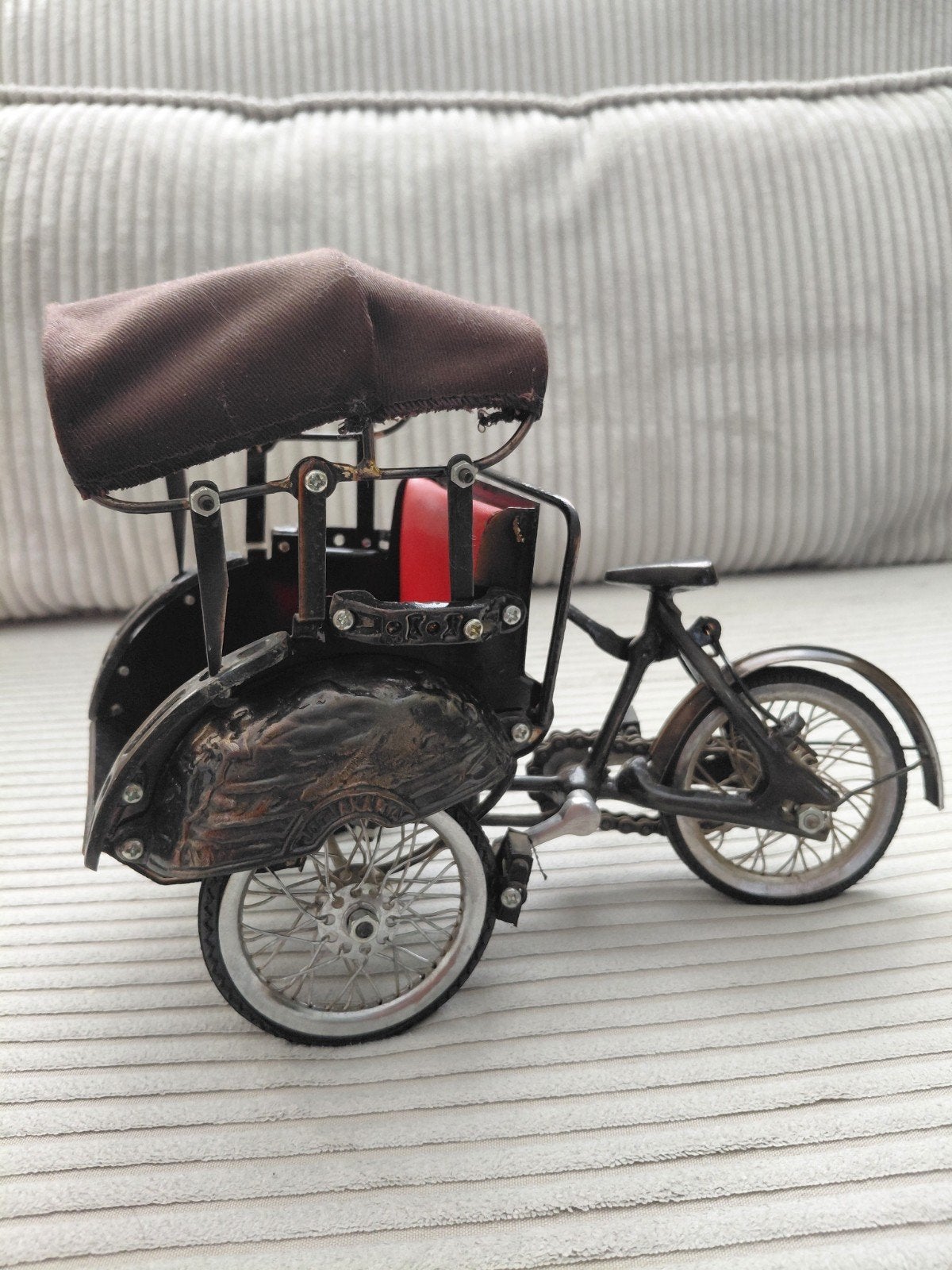 Decoratieve Riksja Miniatuur - Vintage stijl 27cm x 20cm LxH, Ophalen of Verzenden, Zo goed als nieuw