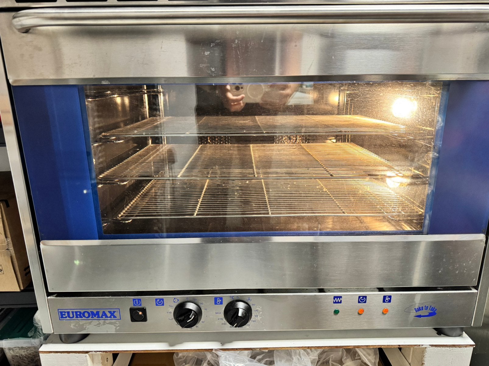 Euromax Horeca Heteluchtoven - Gebruikt, Goede Staat, Witgoed en Apparatuur, Ovens, Ophalen, 45 tot 50 cm, Hete lucht, 60 cm of meer