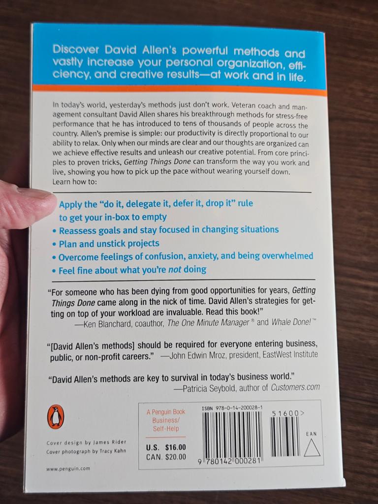 Boek Getting Things Done - David Allen, Ophalen of Verzenden, Gelezen, David Allen