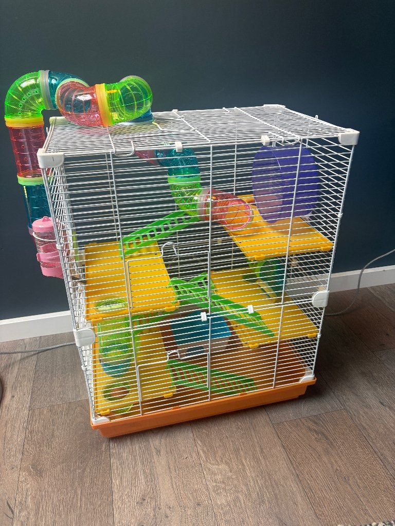 Hamsterkooi, Dieren en Toebehoren, Knaagdieren en Konijnen | Hokken en Kooien, Kooi, Ophalen, Minder dan 60 cm, Minder dan 75 cm
