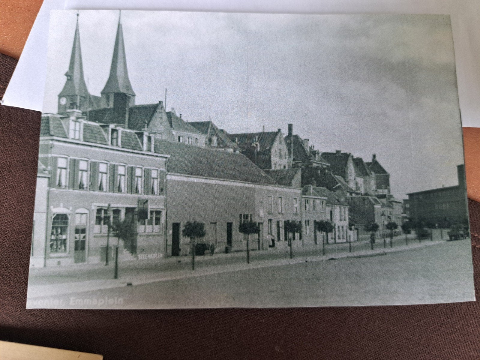 Deventer foto Emmaplein, Verzamelen, Ansichtkaarten | Nederland, Ophalen of Verzenden, Overijssel
