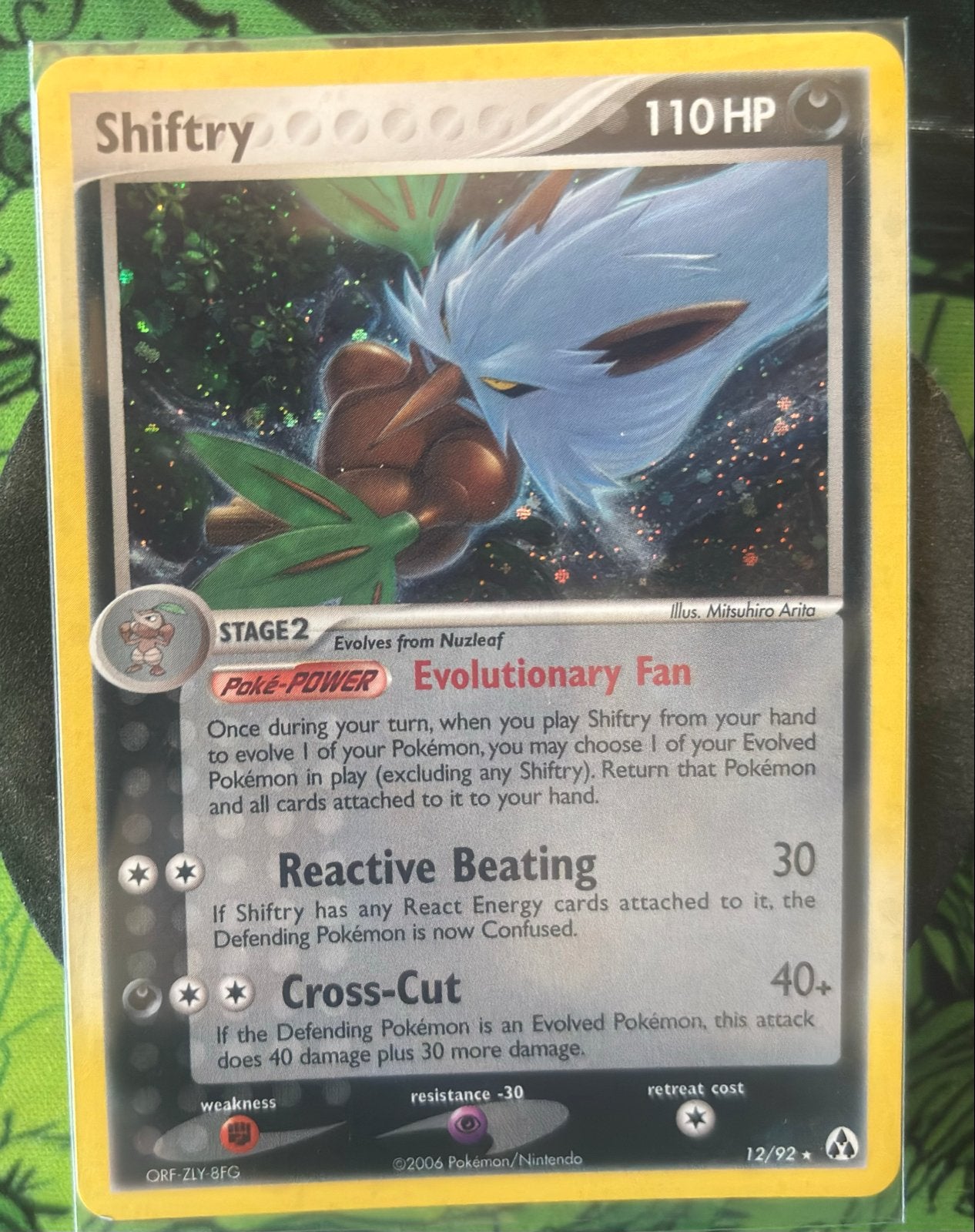 Pokémon Kaart Shiftry Holo Rare 12/92 EX Legend Maker, Ophalen of Verzenden, Zo goed als nieuw, Losse kaart, Foil