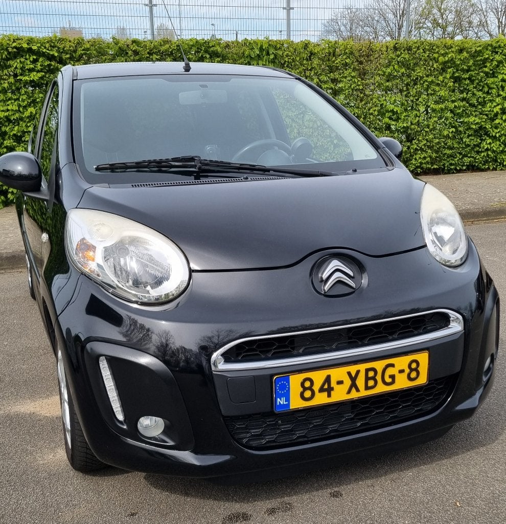 Citroën C1 1.0 First Edition Zwart, Airco, 5-Deurs (2012), Voorwielaandrijving, Euro 5, Stof, Zwart