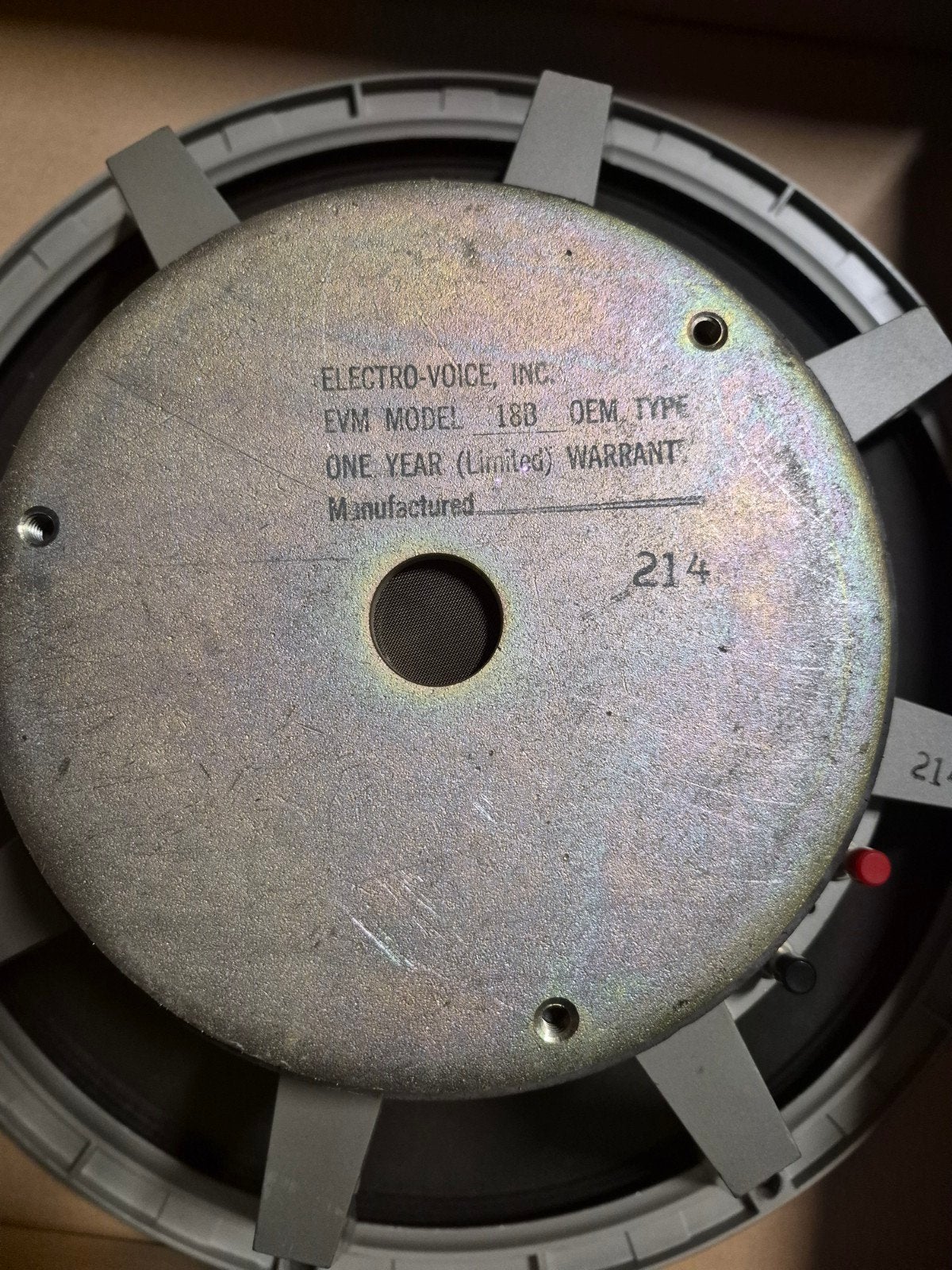 Electro Voice 18" defect., Ophalen, 120 watt of meer, Subwoofer, Overige merken