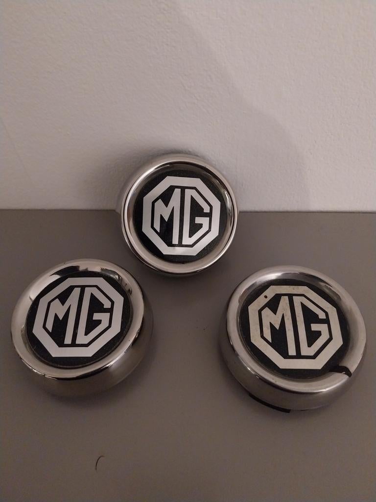 3x MG Naafdoppen RVS 55mm - Zeer Goede Staat, Ophalen of Verzenden