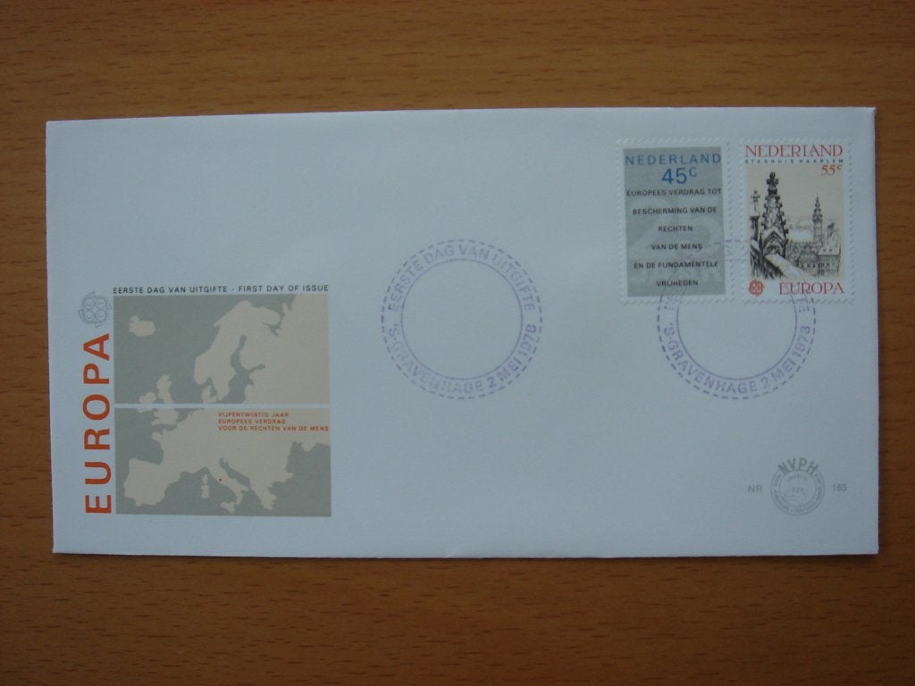 NVPH E165  1e Dag-enveloppe Europa 1978, Postzegels en Munten, Postzegels | Eerstedagenveloppen, Ophalen of Verzenden, Onbeschreven