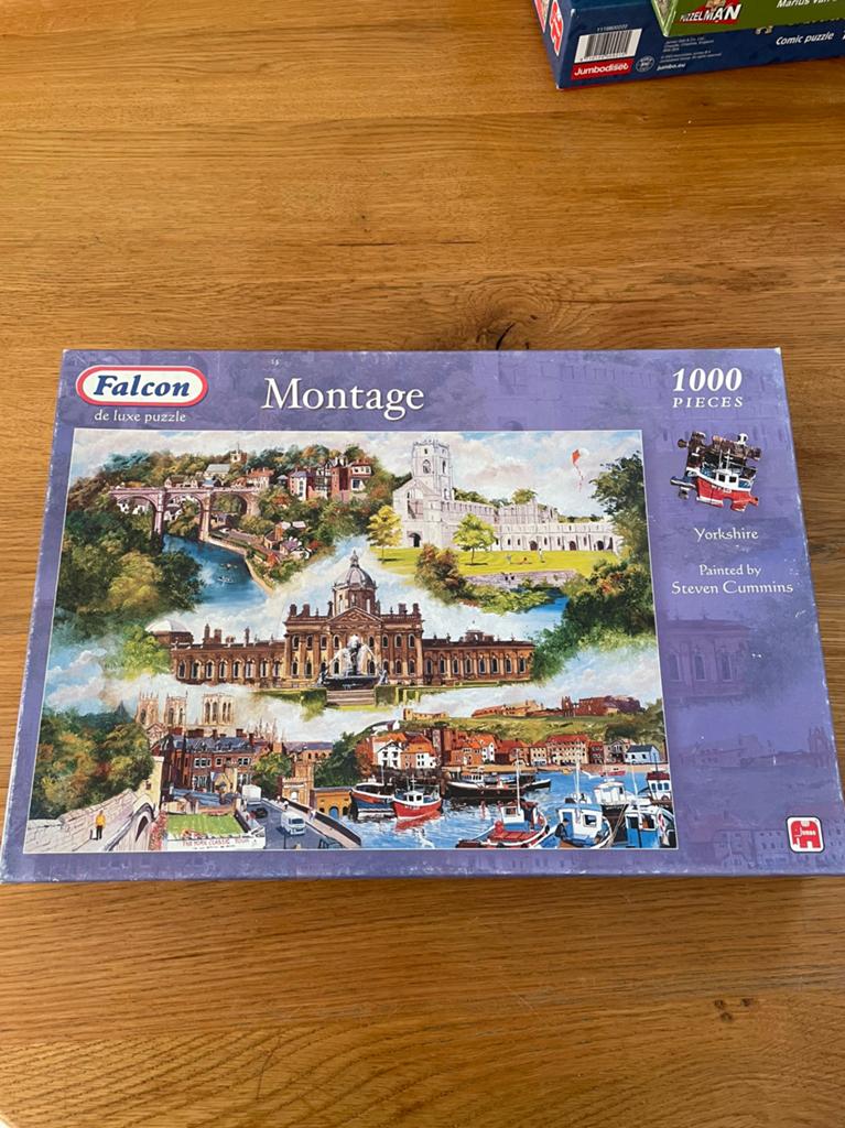 Puzzel Falcon. 1000 stukjes. Yorkshire. Luxe puzzel, Ophalen of Verzenden, 500 t/m 1500 stukjes, Zo goed als nieuw, Legpuzzel