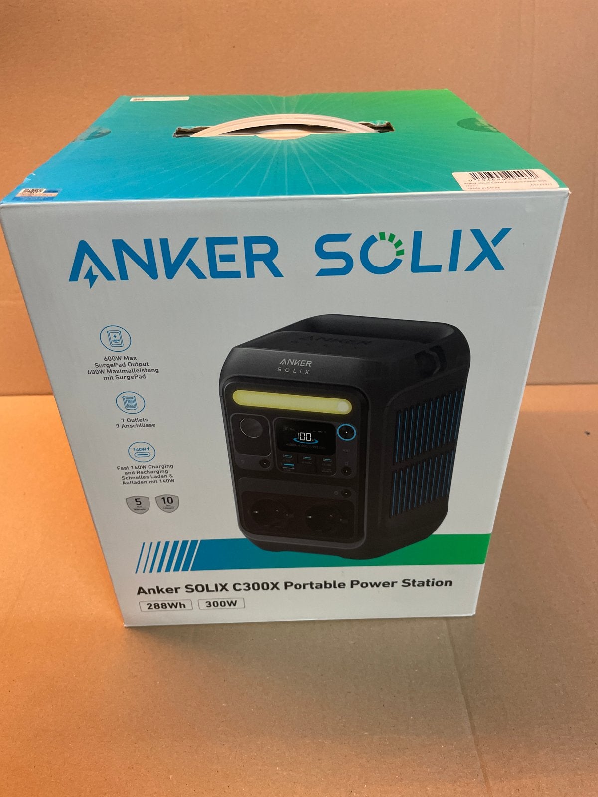 Anker SOLIX C300X Draagbare Power Station - Nieuw, Ophalen of Verzenden, Nieuw