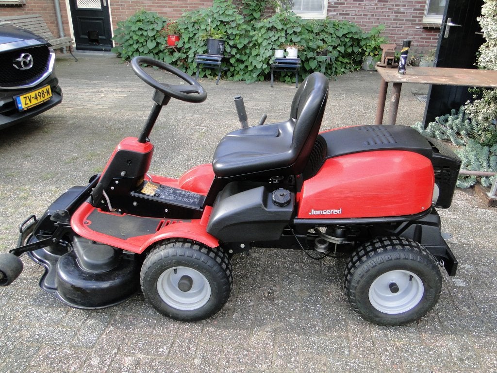 Jonsered/Husqvarna Zitmaaier Hydrostaat, Gebruikt, Elektrische starter, 90 tot 120 cm, Ophalen