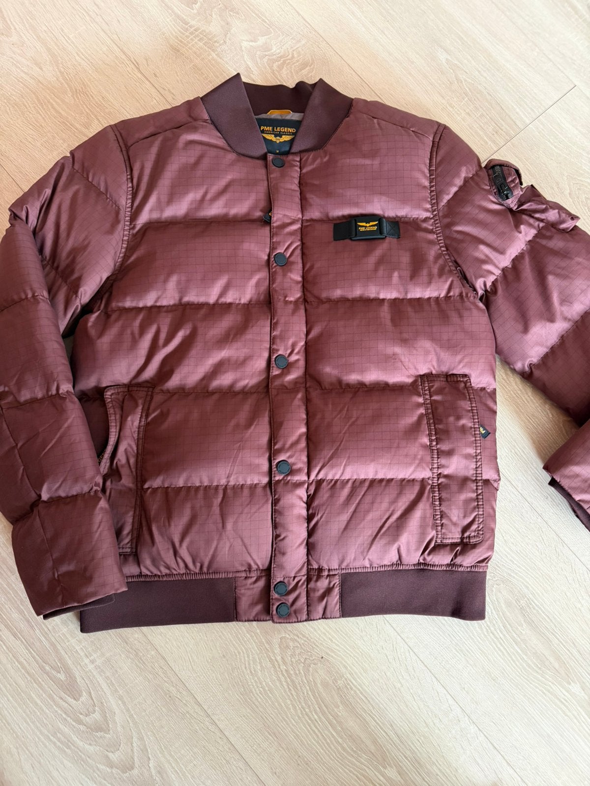 Pme Legend bomber winterjas/puffer maat M Bordeaux, Verzenden, Zo goed als nieuw, Maat 48/50 (M), Rood