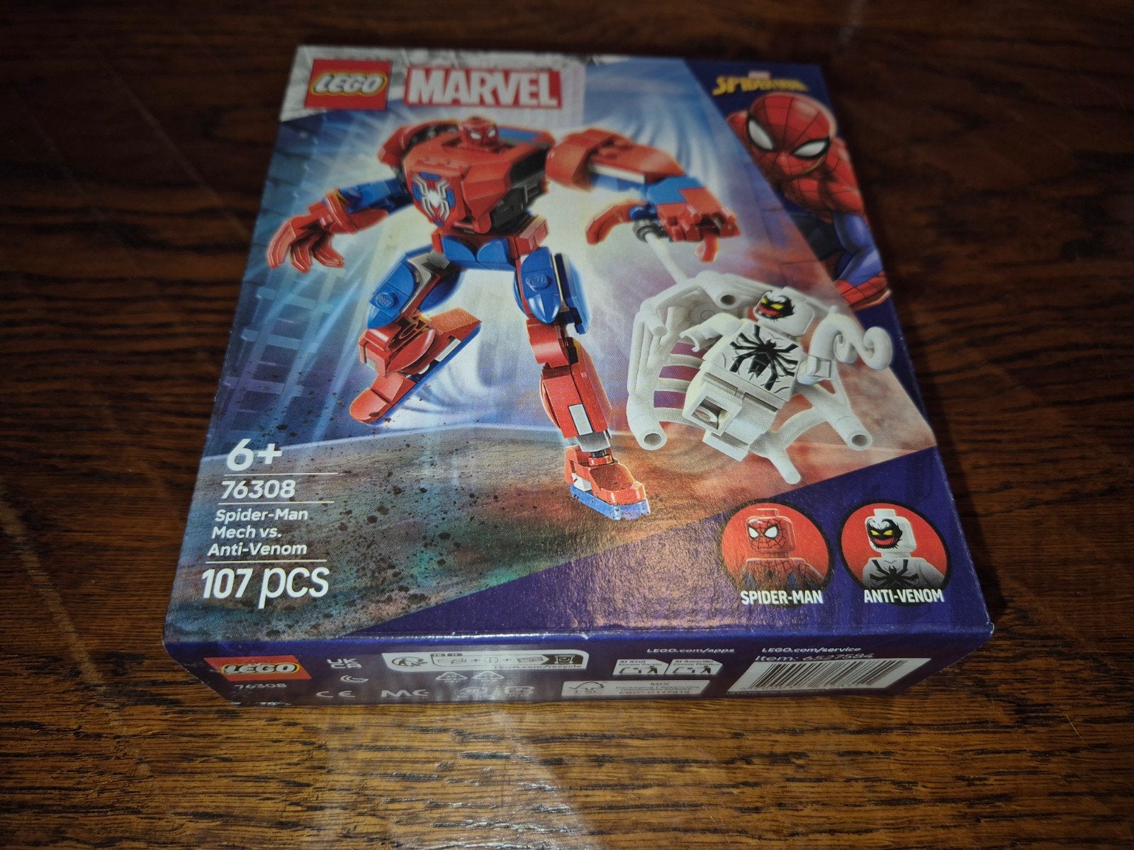 LEGO Marvel Spider-Man Mech vs. Anti-Venom (76308), Ophalen, Marvel, Lego, Nieuw
