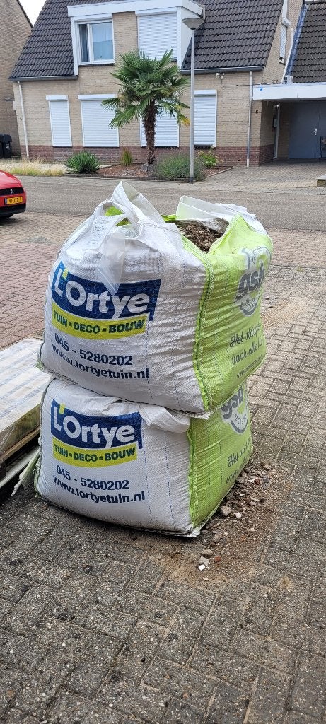 1 big bag Korrelmix en 1 big bag Brekerzand, Tuin en Terras, Ophalen, Nieuw, Brekerzand