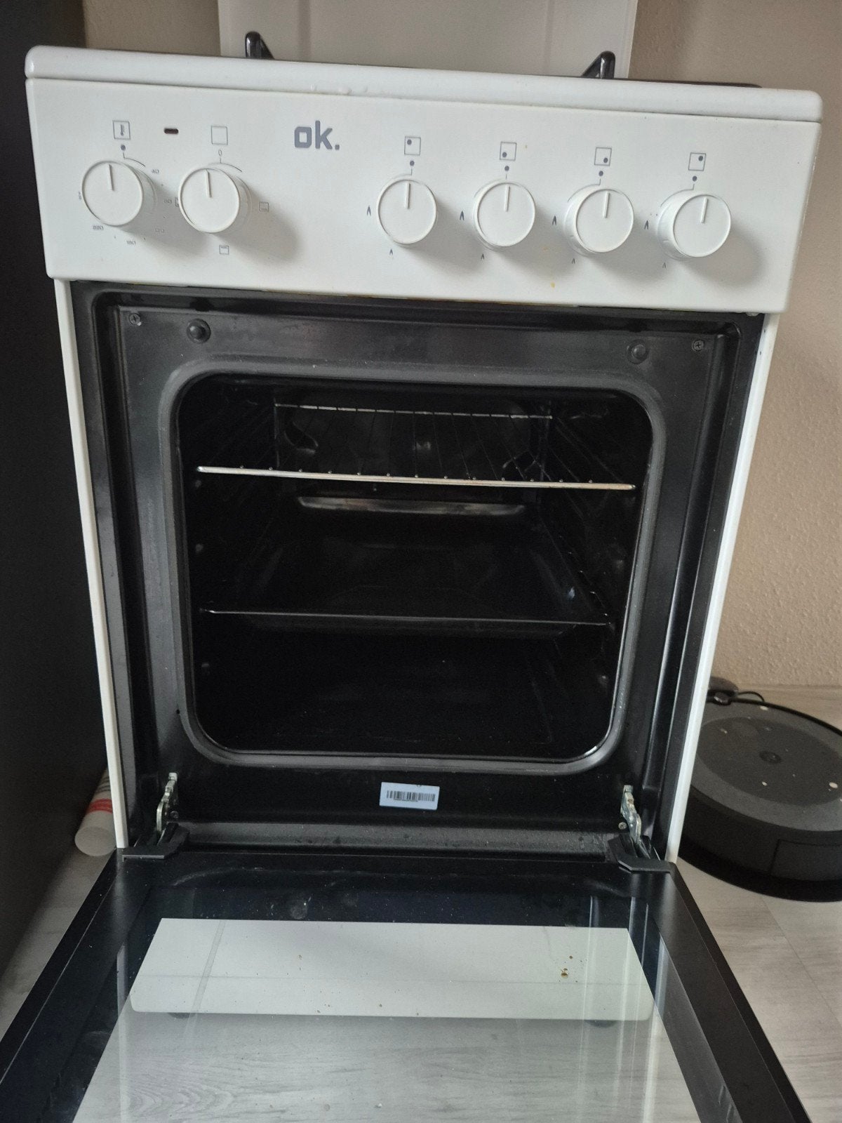 OK. Gasfornuis met Oven - Goede Staat, Witgoed en Apparatuur, Gebruikt, Gas, Vrijstaand, 4 kookzones
