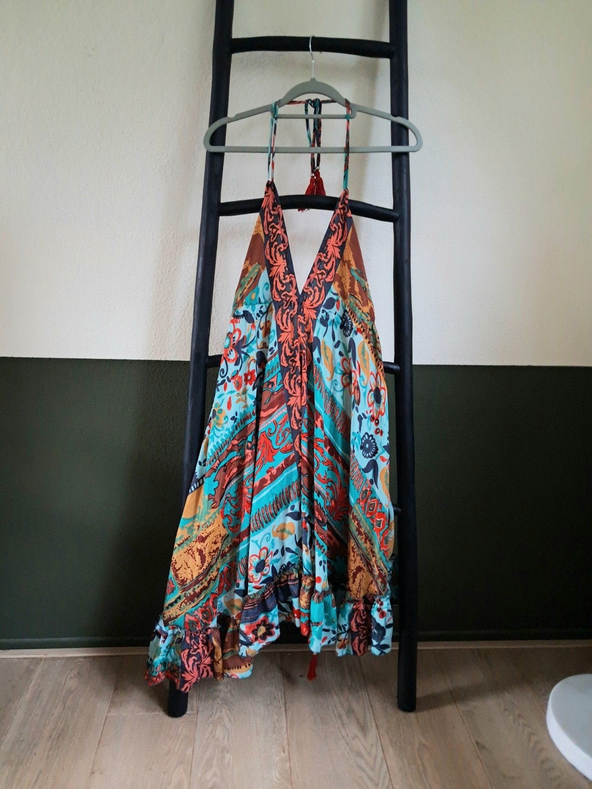 Ibiza Boho ZomerJurkje 🛍, Maat 42/44 (L), Zo goed als nieuw, Knielengte, Bootique