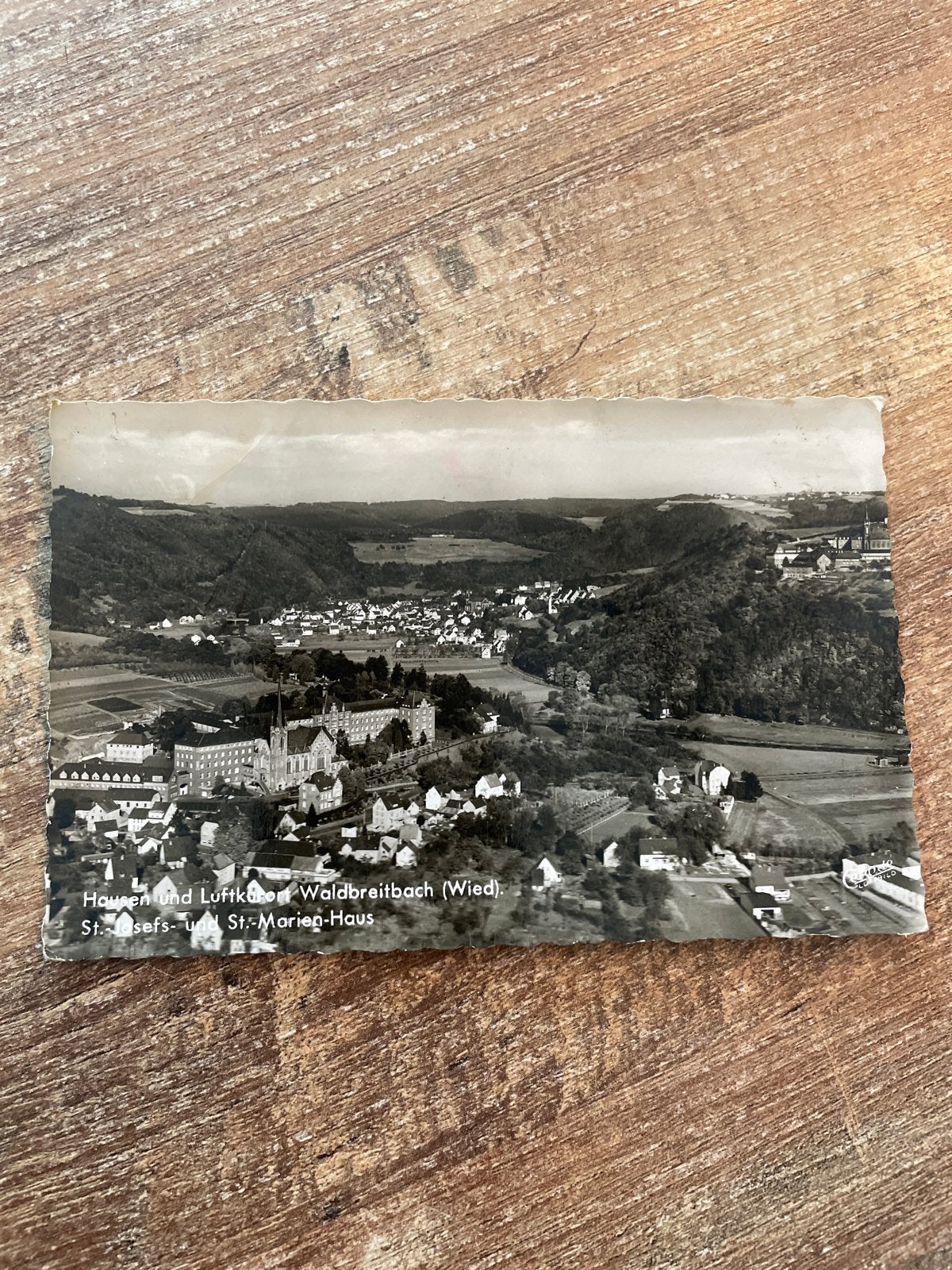 Oude Ansichtkaart Waldbreitbach (Wied) St. Josef- en St. Mar, Ophalen of Verzenden, 1940 tot 1960, Gelopen, Duitsland