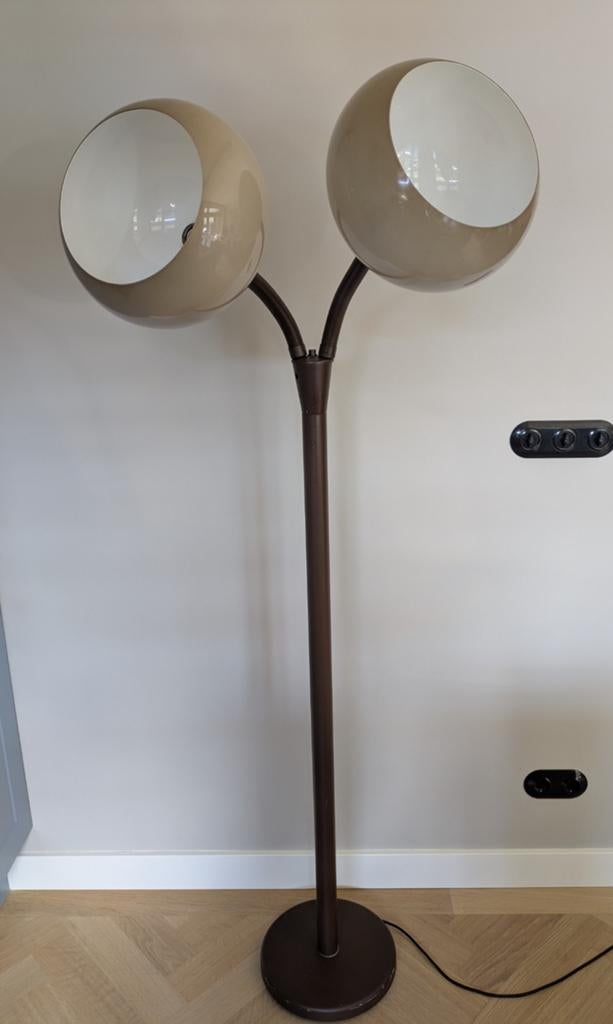 Vintage vloerlamp space age Dijkstra, Huis en Inrichting, Ophalen, Gebruikt, Vintage, Retro, Mid-century modern, Metaal