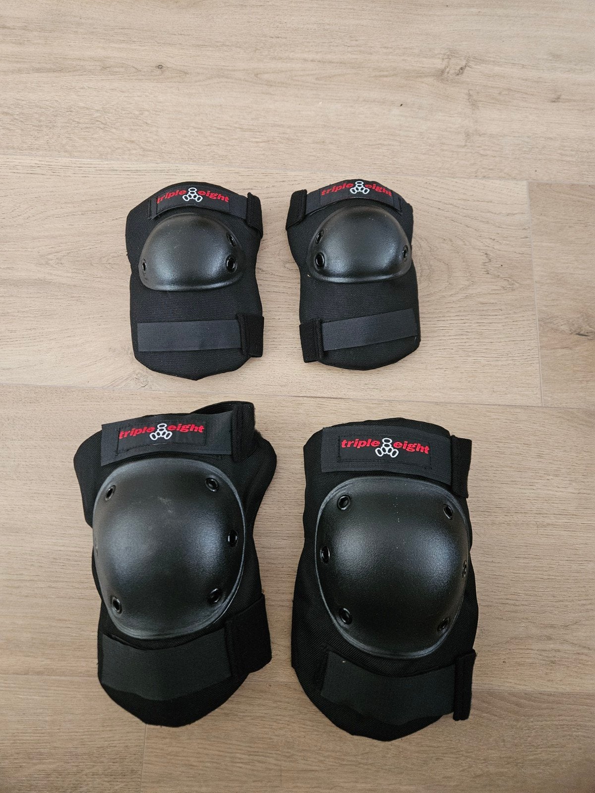 Triple Eight Knie- en elleboogbeschermers (M), Sport en Fitness, Skateboarden, Ophalen of Verzenden, Gebruikt, Bescherming
