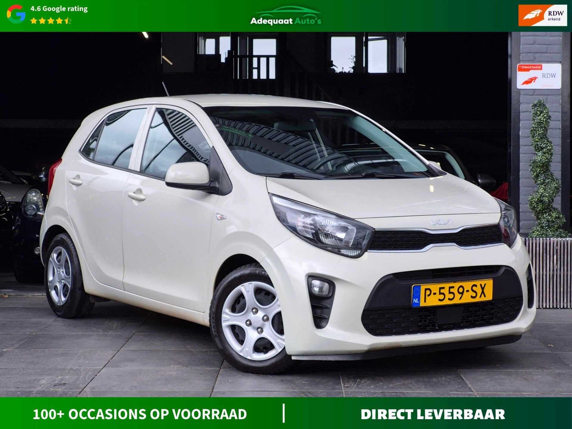 Kia Picanto 1.0DPi ComfortLine|5p|Cruise|Dealer Oh|Airco|BTW, Voorwielaandrijving, Stof, Origineel Nederlands, Bedrijf