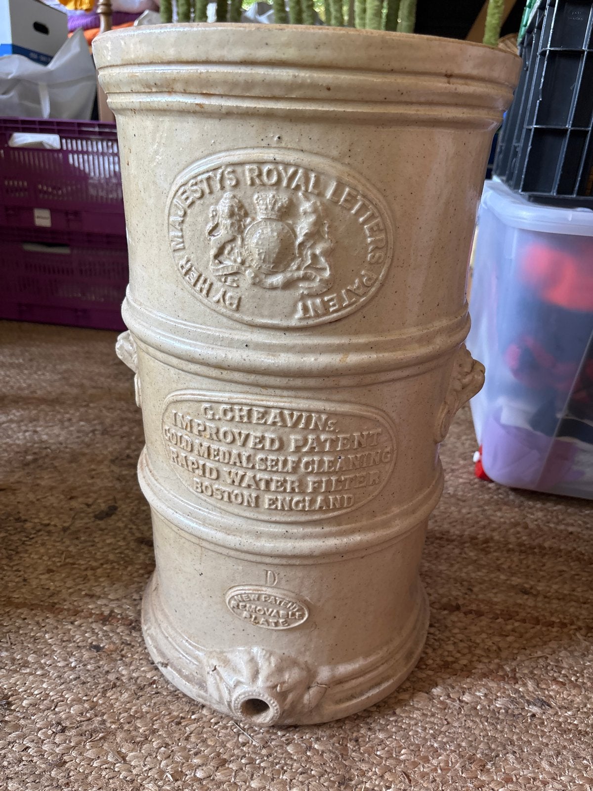Antieke G. Cheavin's Royal Letters Patent Waterfilter, Antiek en Kunst, Ophalen