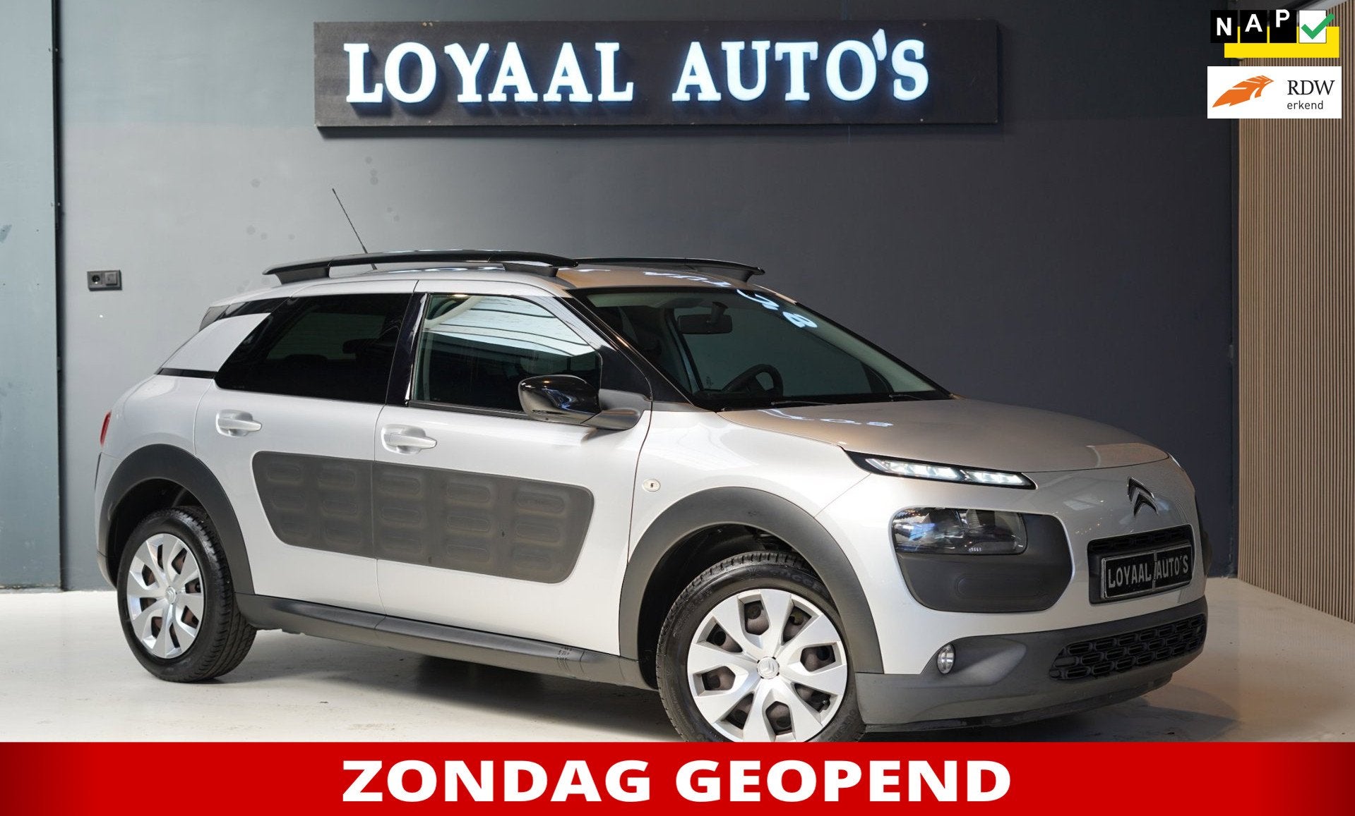 Citroen C4 Cactus 1.2 VTi Feel | AIRCO | CRUISE | ELEK.RAMEN, Auto's, Voorwielaandrijving, Euro 5, Stof, Gebruikt