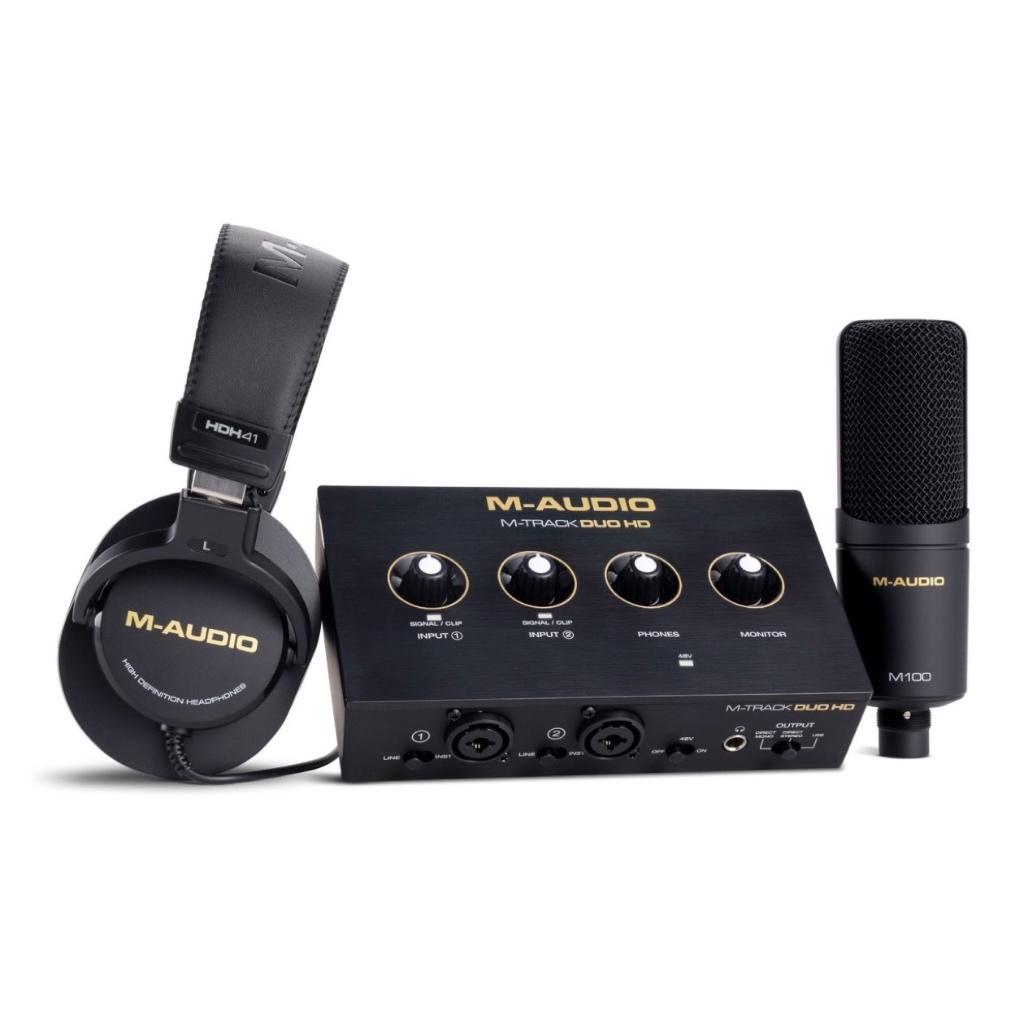 M-Audio M-Track Duo HD Producer Pack SUPERPRIJS, Computers en Software, Geluidskaarten, Extern, Nieuw, Ophalen of Verzenden, Support@inmusicstore.com