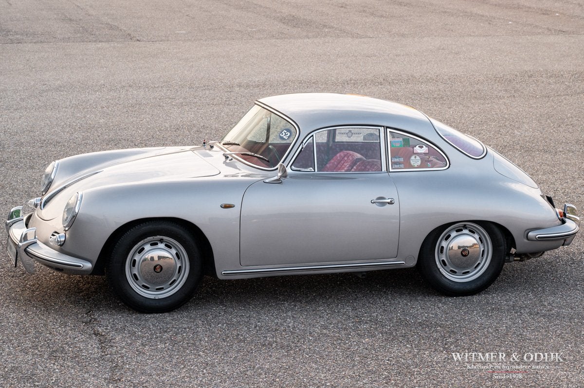 Porsche 356SC (bj 1964), Auto's, Gebruikt, Leder, Handgeschakeld, Metallic lak