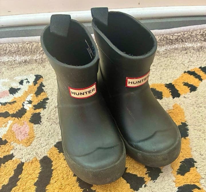 Hunter kinder regenlaarzen maat 25, Jongen of Meisje, Ophalen of Verzenden, Laarzen, Zo goed als nieuw