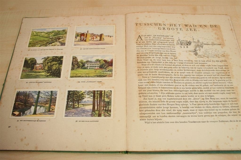 Compleet Plaatjesalbum Noord-Holland — Hille Fabrieken [1933, Ophalen of Verzenden, Gelezen