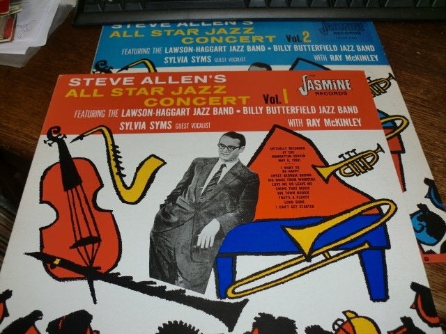 Steve Allen's All Star JazzConcert 1954 Vol. 1&2  Jasmine UK, LP, Ophalen of Verzenden, Zo goed als nieuw, 12 inch
