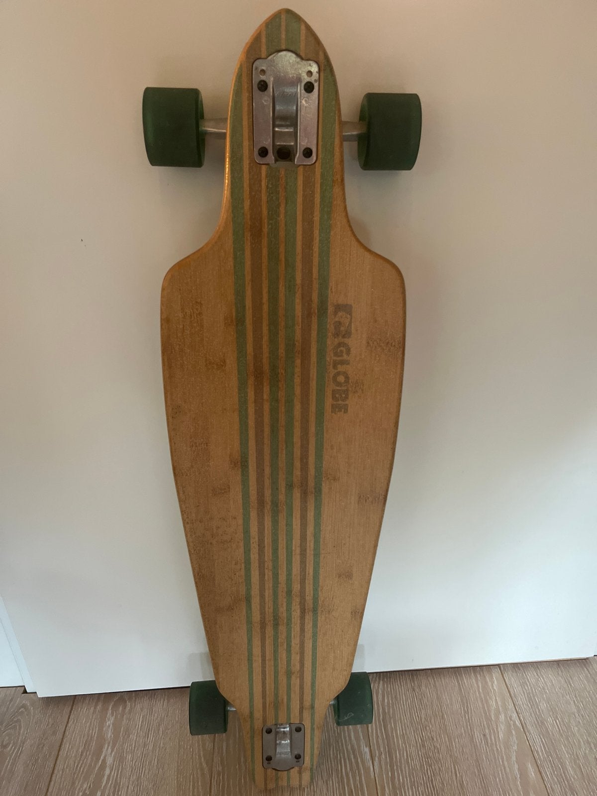 Globe Longboard Groen/Hout ZGAN, Ophalen, Zo goed als nieuw, Skateboard, Longboard