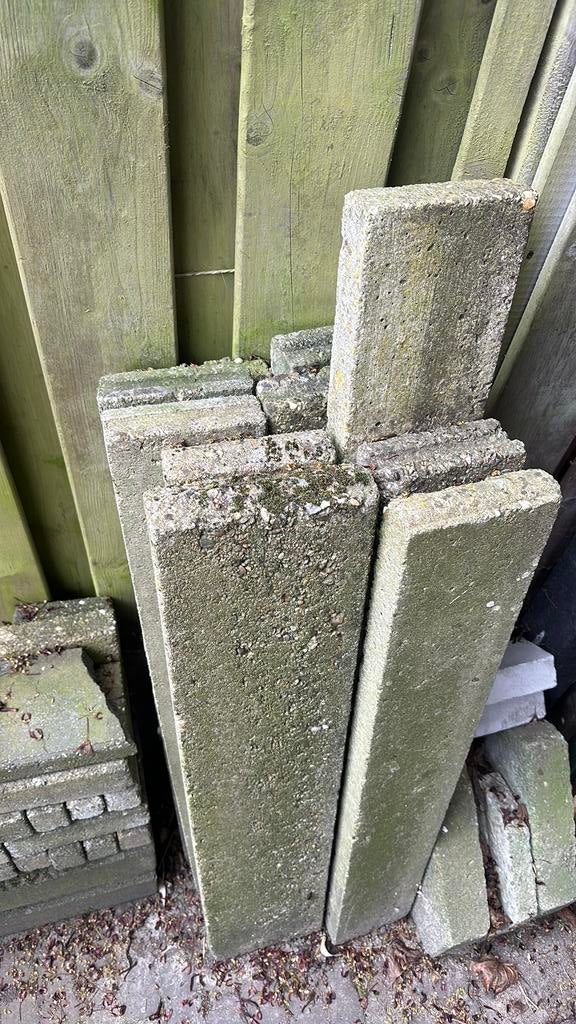 Stoepbanden 10 st, Tuin en Terras, Tegels en Klinkers, Ophalen, Zo goed als nieuw, Beton, Overige typen