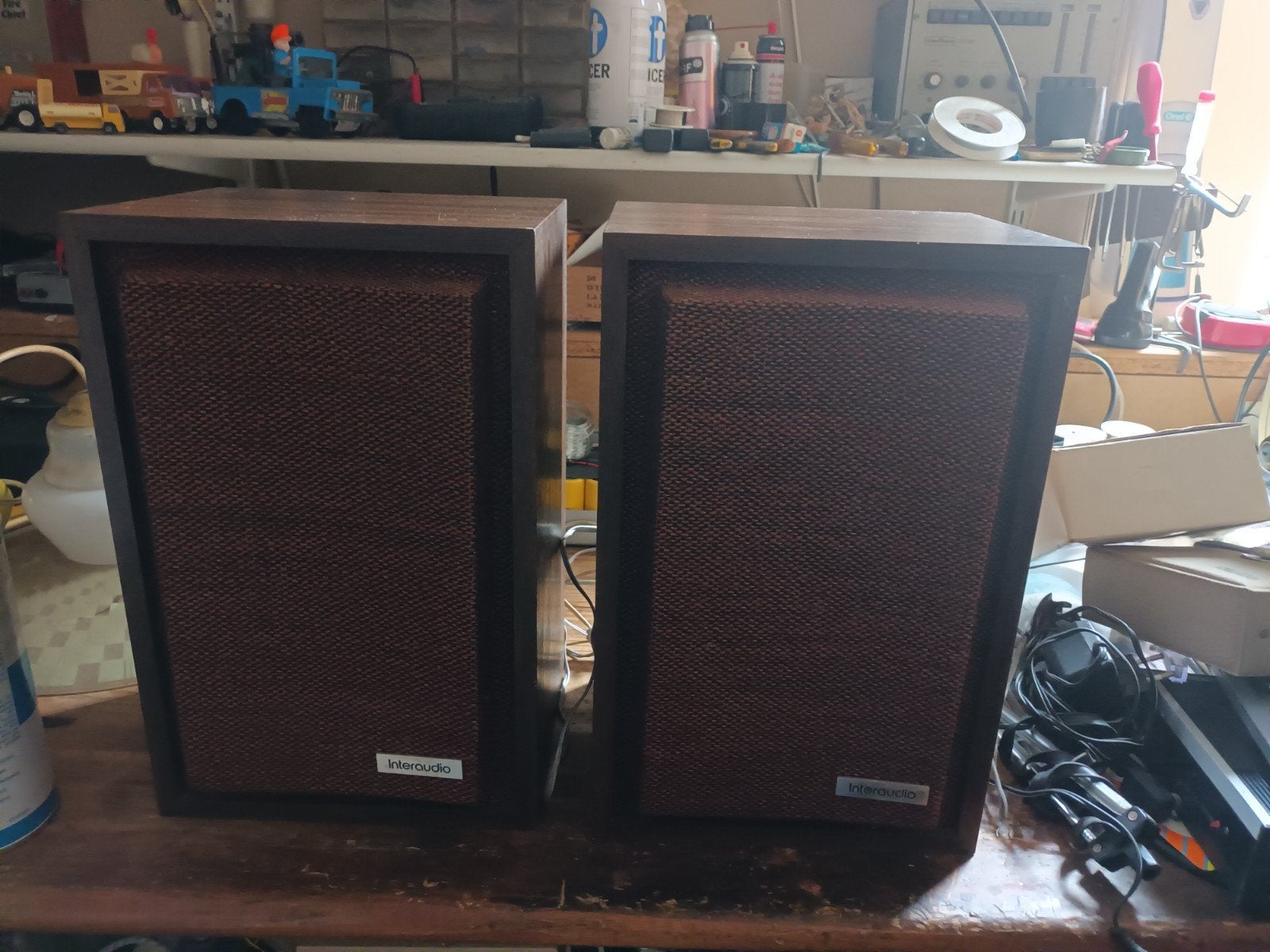 vintage Interaudio Model 1000 Speakers, Ophalen of Verzenden, Gebruikt, Bose