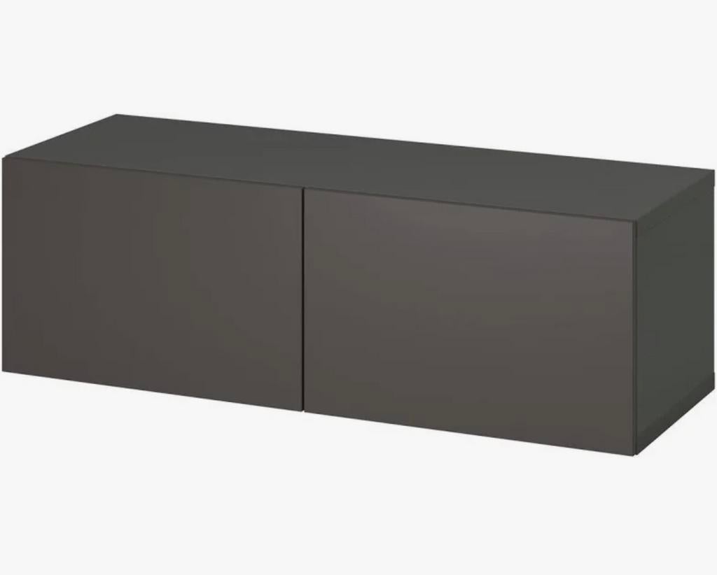 Ikea besta kast 120 breed donkergrijs / antraciet, Ophalen, 100 tot 150 cm, Zo goed als nieuw, Minder dan 100 cm