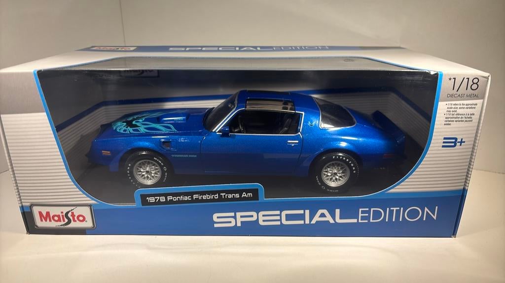 Pontiac firebrid 1978 maisto 1.18, Hobby en Vrije tijd, Modelauto's | 1:18, Maisto, Ophalen of Verzenden, A, A