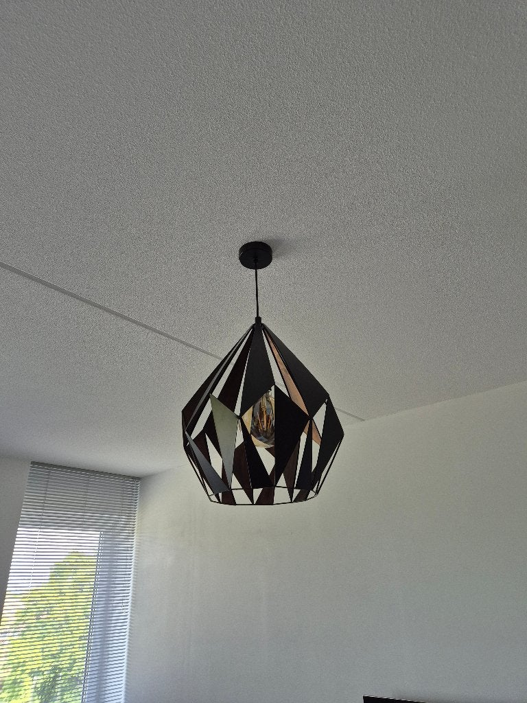EGLO Carlton 1 Hanglamp - Dimbaar E27 - Ø 38,5 cm, Huis en Inrichting, Ophalen, Zo goed als nieuw, E27 (groot)