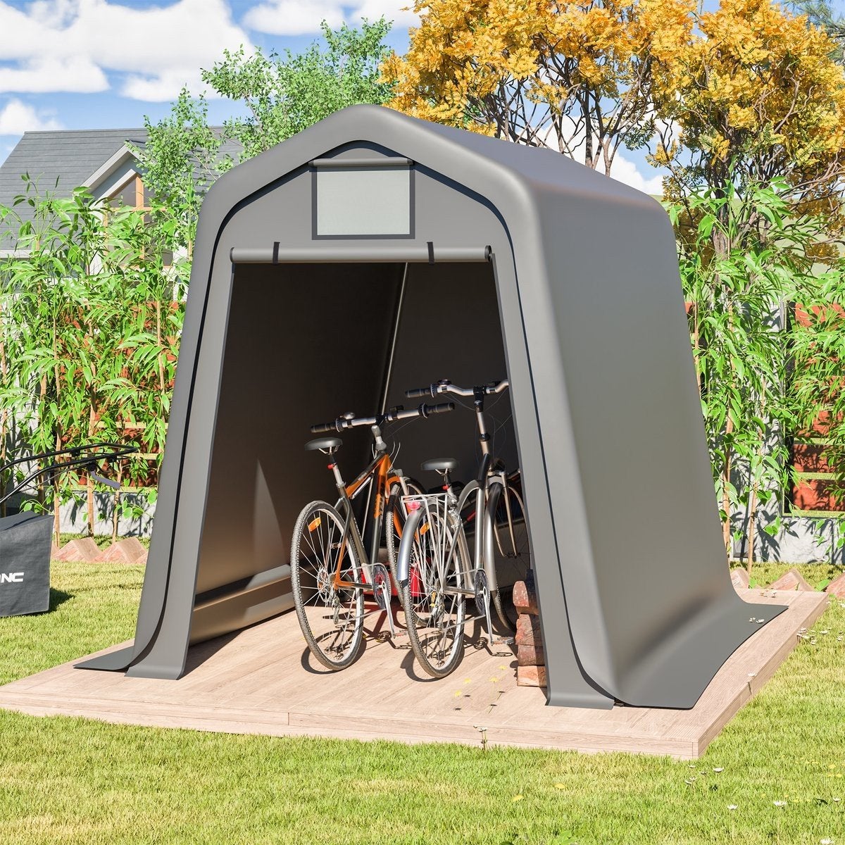 fietsenberging (of scooter, motor) schuur  (1 maand gebruik, Tuin en Terras, Bergingen en Tuinkasten, Ophalen, Zo goed als nieuw
