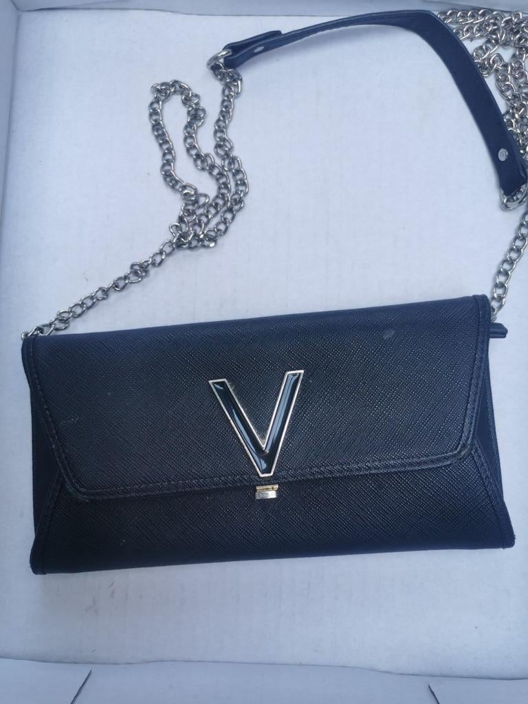 Valentino by Mario Valentino Avondtasje Zwart, Verzenden, Zo goed als nieuw, Zwart, Avondtasje