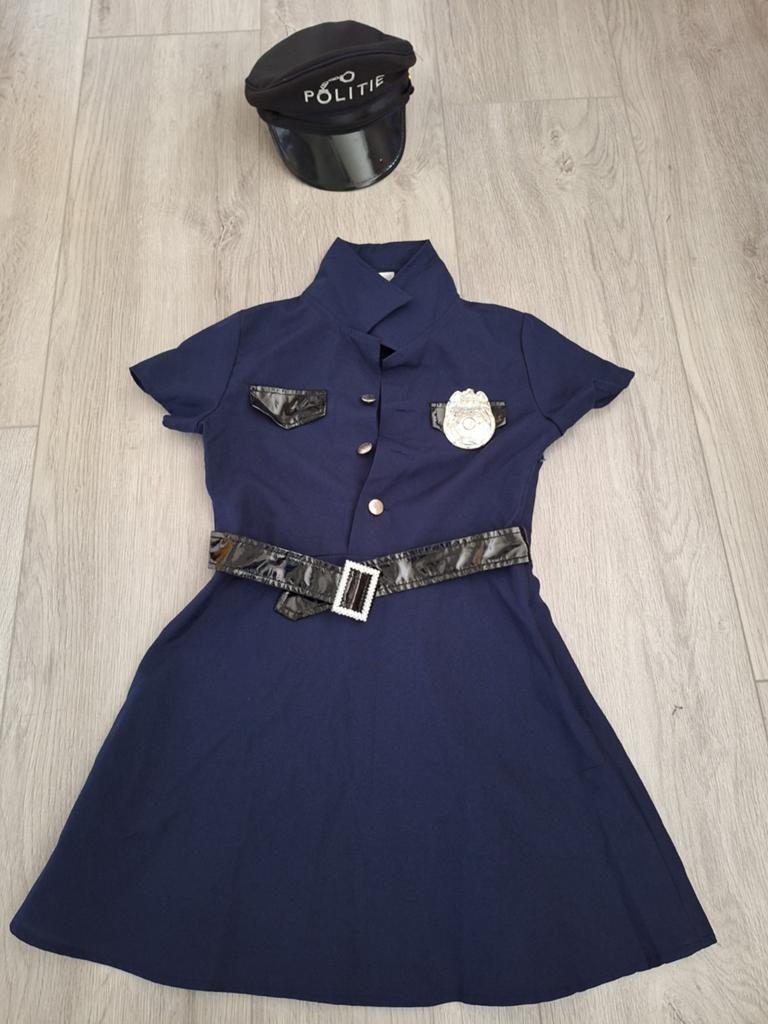 Politie jurkje maat 140, Ophalen of Verzenden, Gebruikt, Meisje, Jurk of Rok