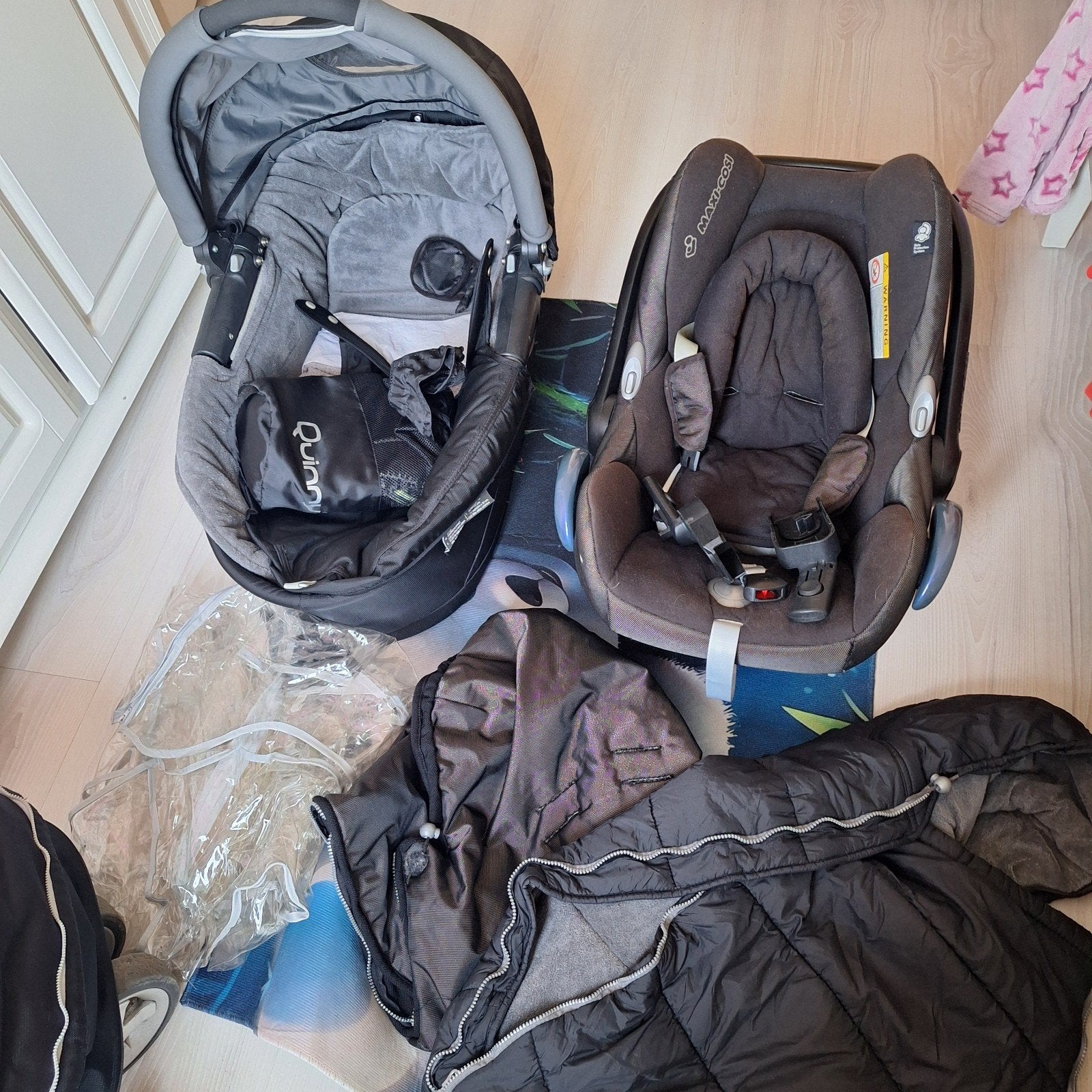 Maxi-Cosi Quinny kinderwagen met reiswieg en regenhoes, Ophalen, Gebruikt, Quinny, Combiwagen