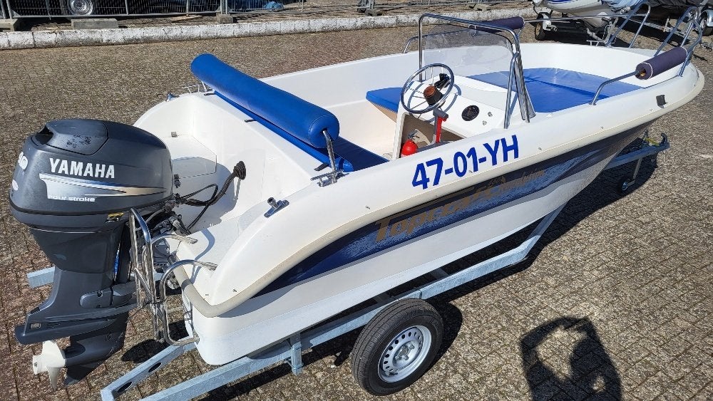 Topcraft 460 Revolution met Yamaha F 40BETL € 7250,--, Watersport en Boten, Ophalen, Viertaktmotor, Zo goed als nieuw, 30 tot 50 pk