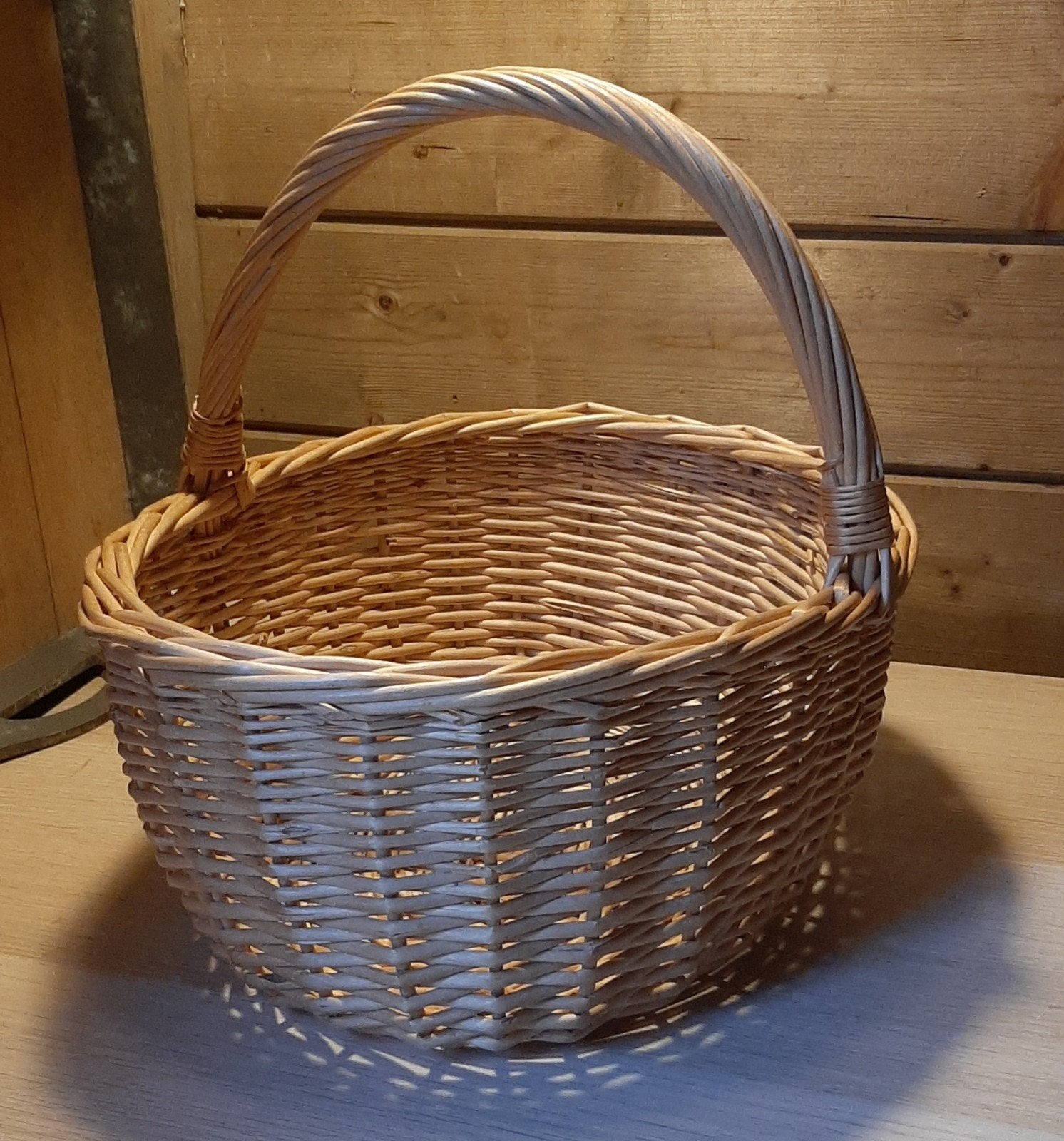 Hollander rieten wilgentenen ovale mand 39 cm., Ophalen of Verzenden, Zo goed als nieuw