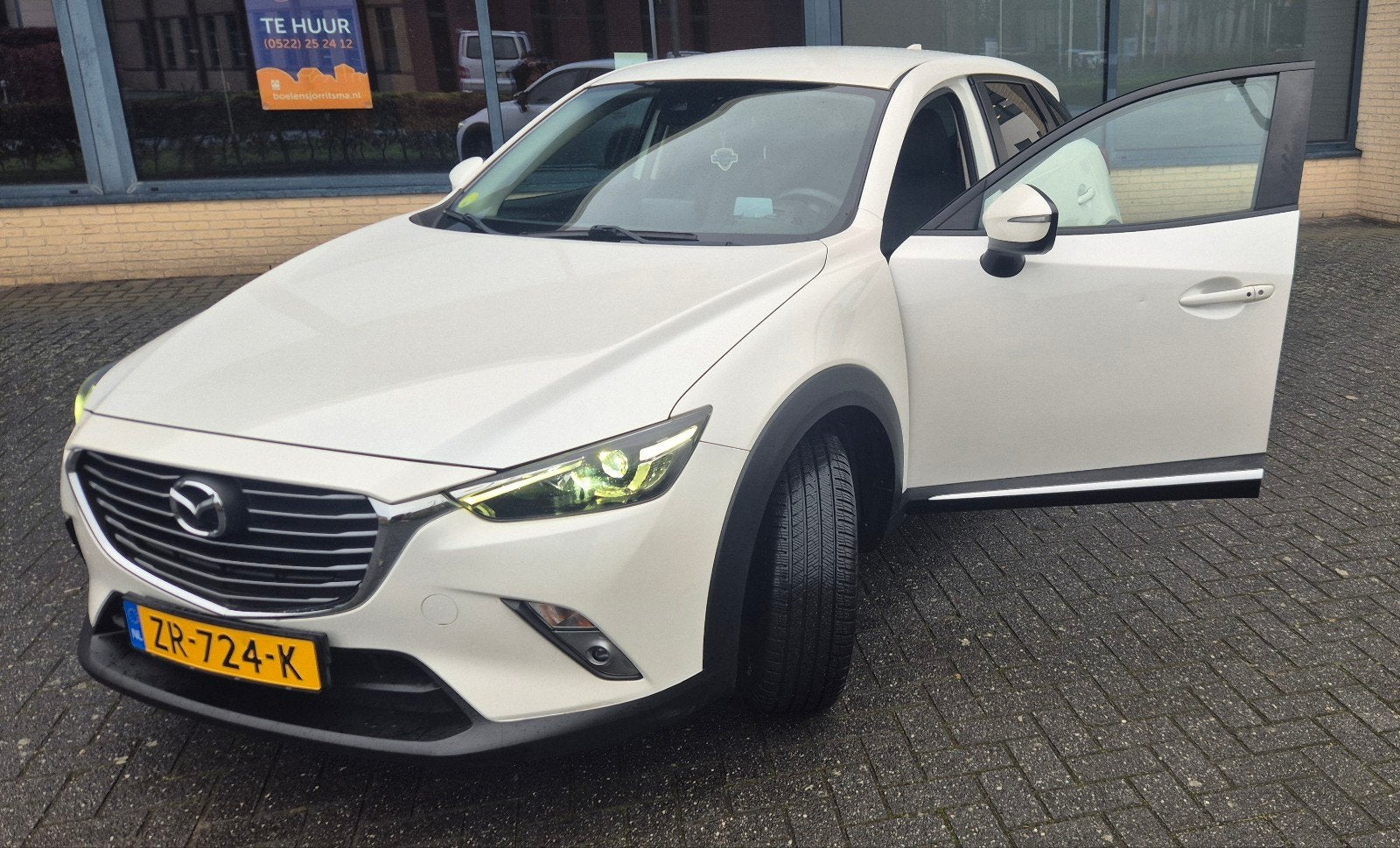 Mazda CX-3 1.5 Skyactiv-d 105 77KW 2018 Wit, Auto's, Mazda, Voorwielaandrijving, Zwart, 4 cilinders, Wit