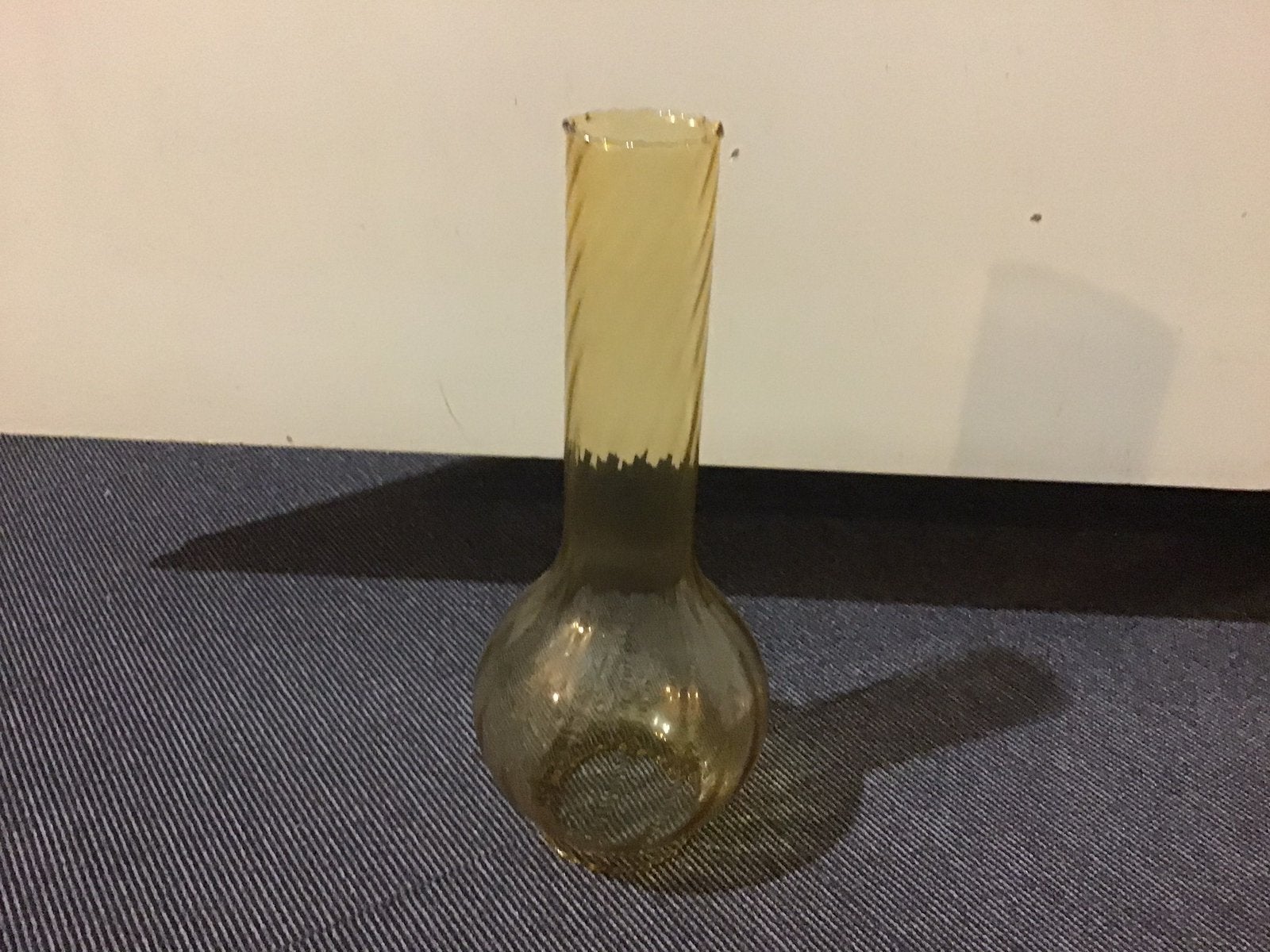 Schermglas olielamp, Overige materialen, Ophalen of Verzenden, Zo goed als nieuw, Bruin