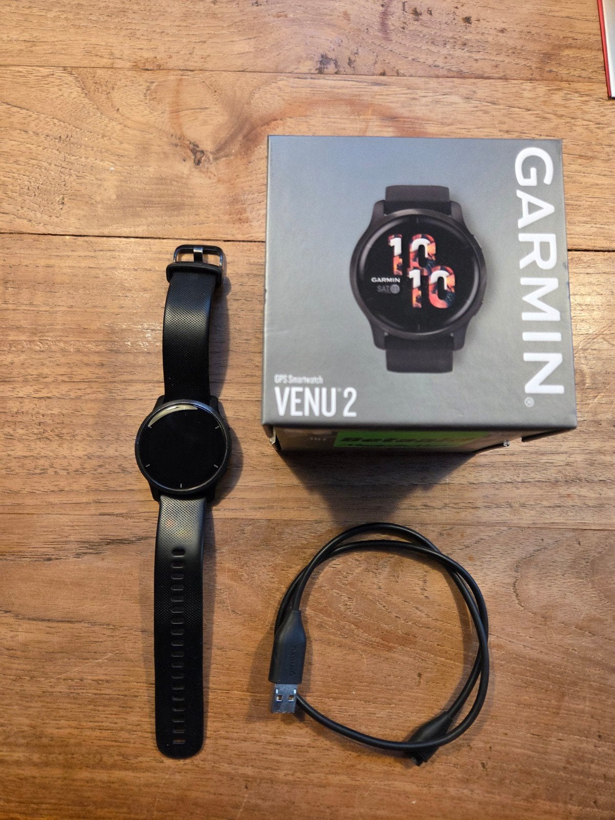 Garmin Venu 2, Gebruikt, Zwart, Garmin, Ophalen of Verzenden