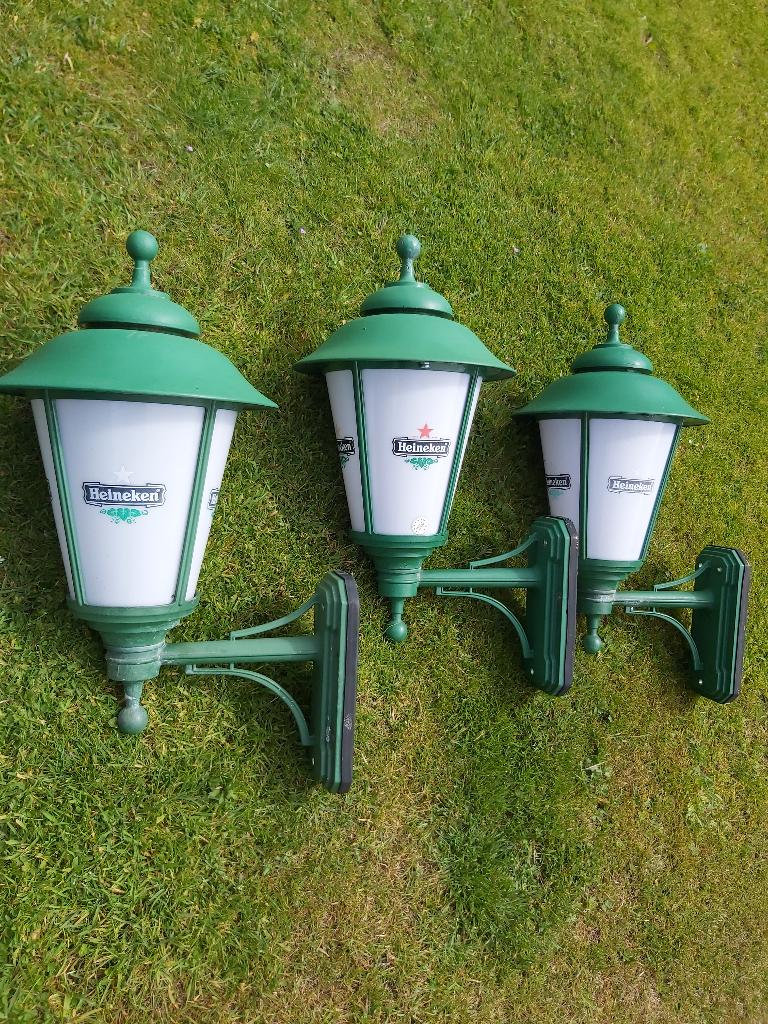t k Heineken lampen , barlampen , kroeglampen, Ophalen, Gebruikt
