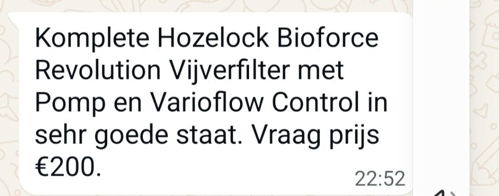 Pomp en filter voor vijver, Ophalen, Gebruikt, Vijverpomp