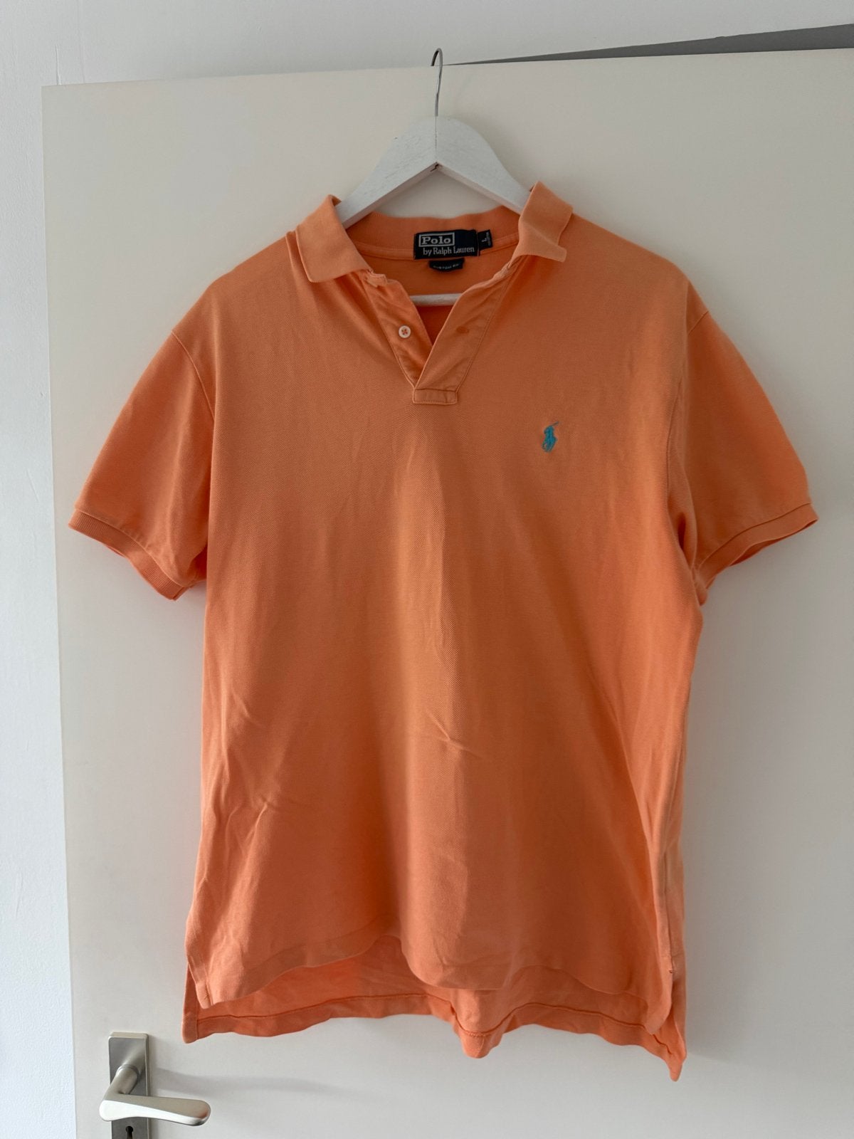 Polo Ralph Lauren Custom Fit Polo - Oranje - Maat L, Ophalen of Verzenden, Gedragen, Maat 52/54 (L), Oranje