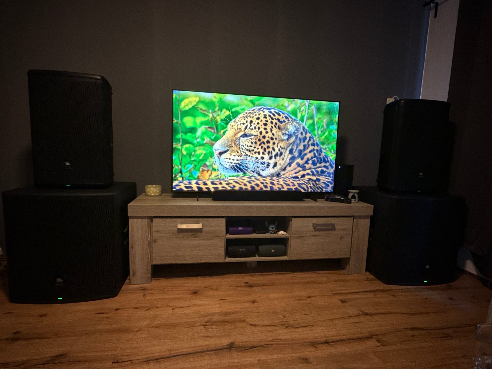 JBL EON718s JBL EON715 volledige set, Ophalen, Gebruikt, JBL, Complete surroundset