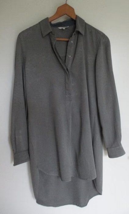 Sandwich grijze lange blouse, maat 36, Kleding | Dames, Blouses en Tunieken, Oosterveldweg 15, 7274 DZ, Verzenden, Nieuw, Maat 36 (S)